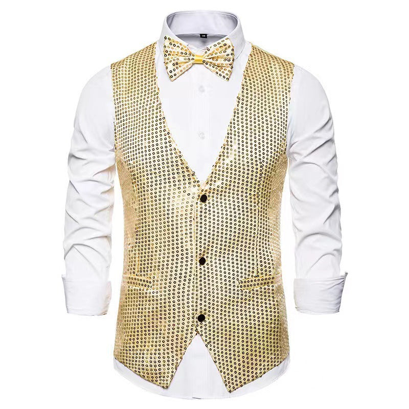 Costume élégant pour hommes avec des paillettes scintillantes et une coupe slim idéale Chic und Stil