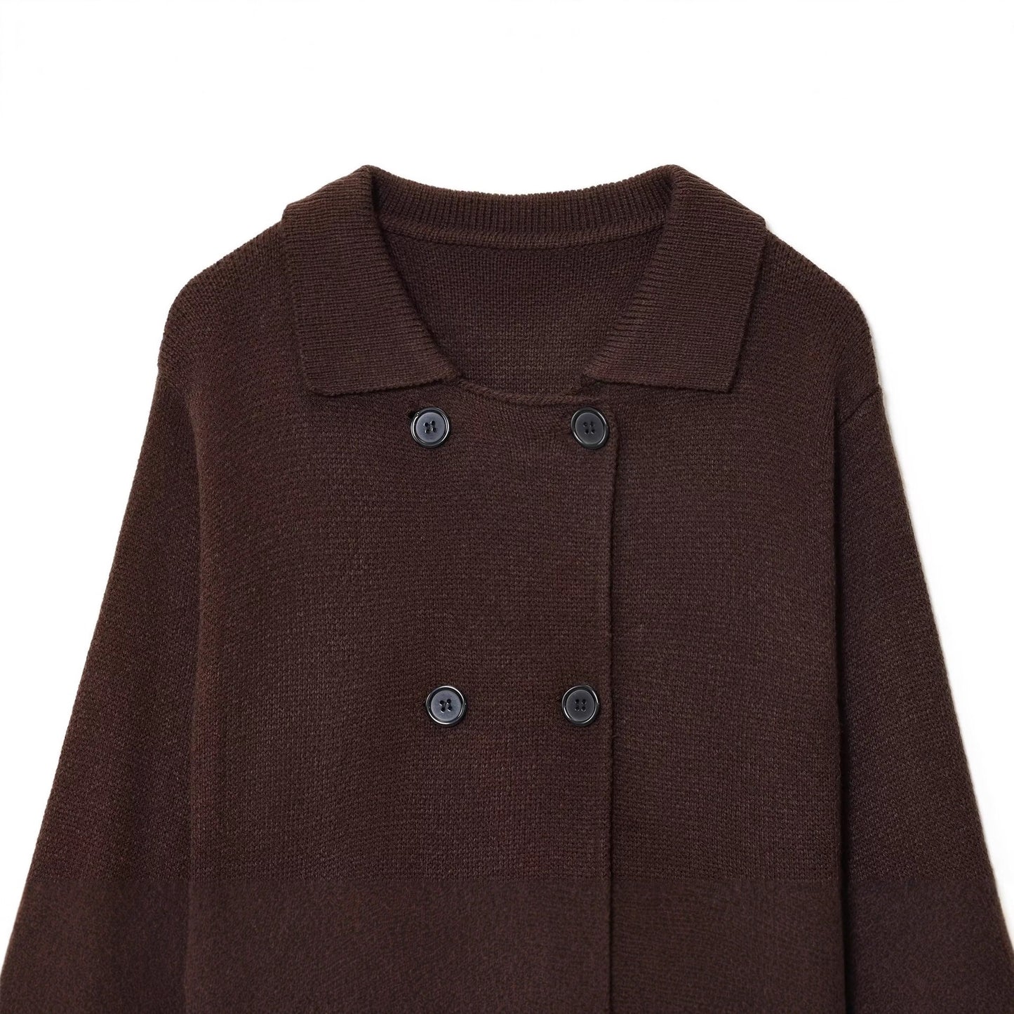 Dames élégante cardigan avec double rangée de boutons et poches pratiques Chic und Stil