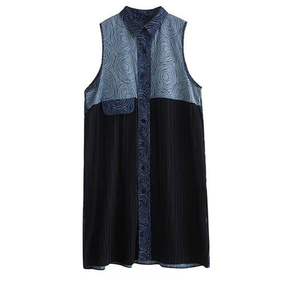 Robe maxi plissée pour femmes avec haut orné Chic und Stil