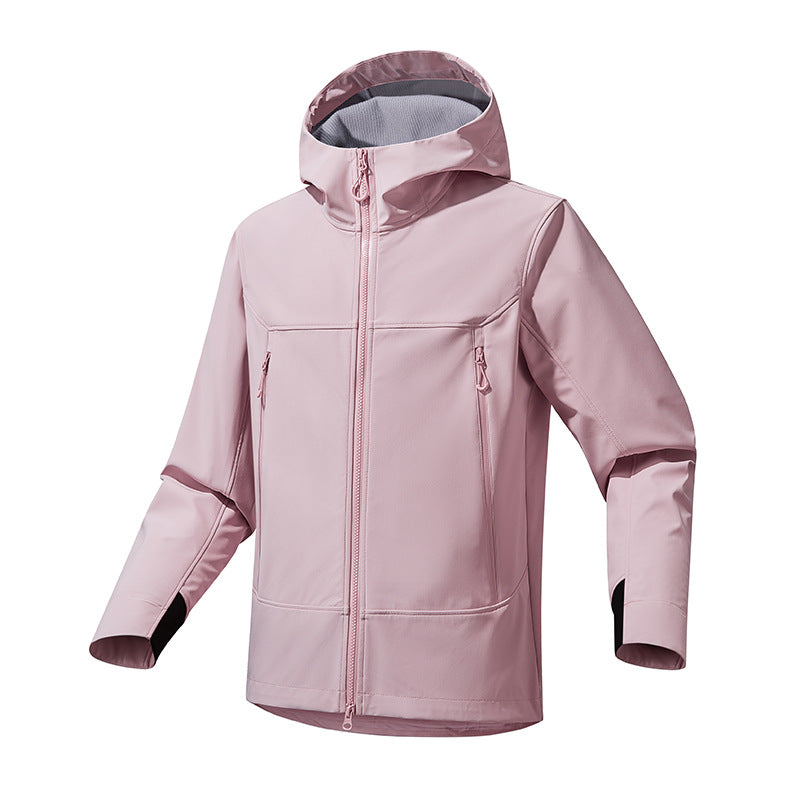 Functional jacket for men with enhanced breathability and an adjustable hood collar Chic and Style