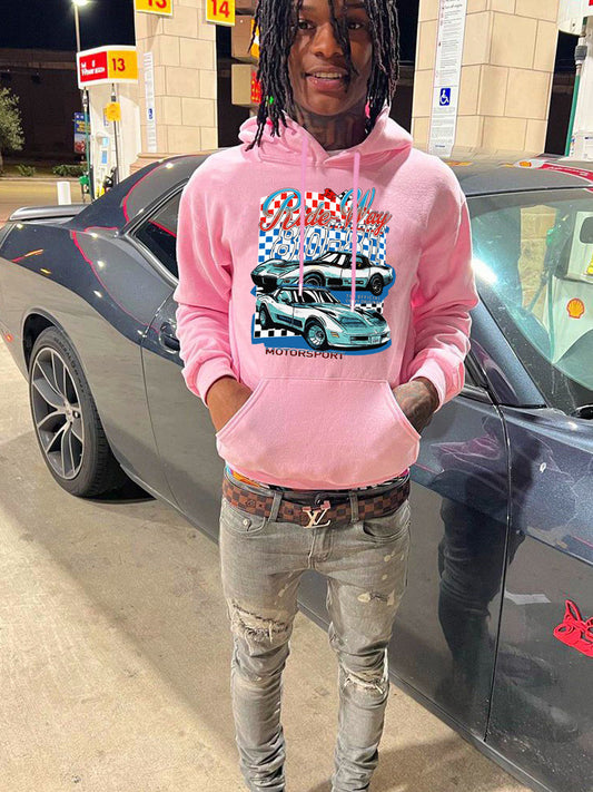 Dames Hoodie avec impression graphique Motorsport Chic und Stil
