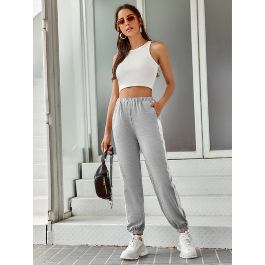 Pantalon de jogging pour femmes avec ceinture élastique et coupe moderne Chic und Stil