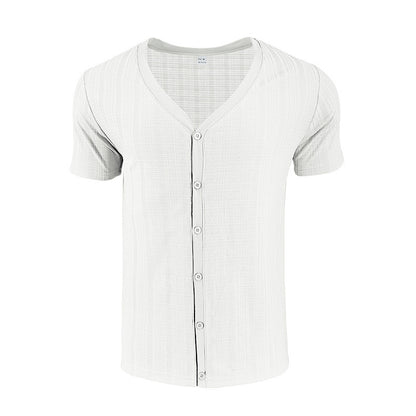 Chemise à manches courtes pour hommes avec design structuré Chic und Stil