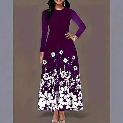 Robe maxi femme avec design floral et poches pratiques Chic und Stil