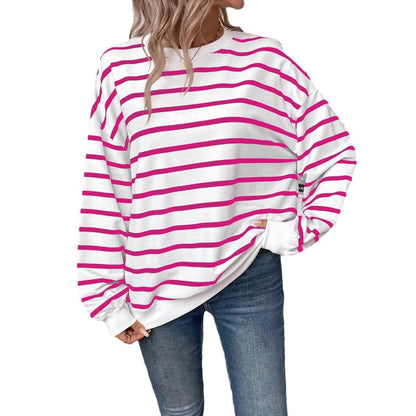 Dames pull décontracté avec motif rayé moderne Chic und Stil
