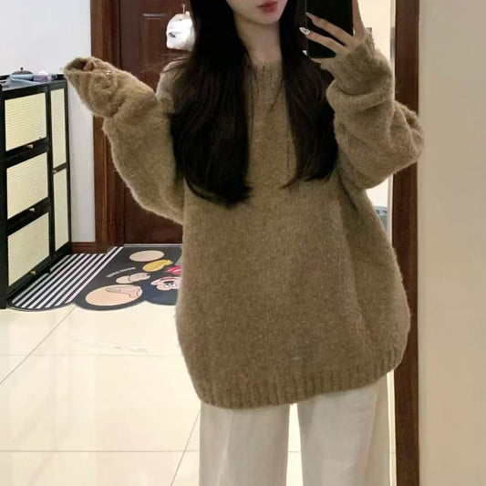 Femmes Pull oversized douillet en matériau doux Chic und Stil