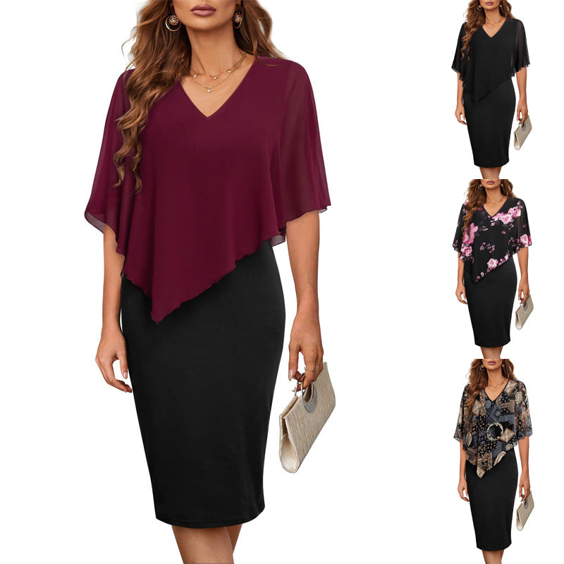 Robe de plage pour femmes avec surimpression florale Chic und Stil