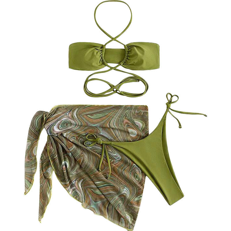 Women Wrapped Two-Piece Bikini Set Chic and Style