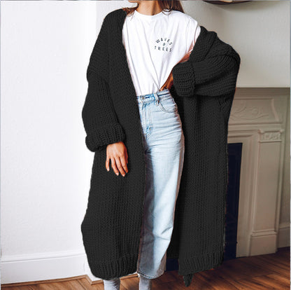 Cardigan long en gros tricot pour femmes avec une coupe décontractée et des manches oversized Chic und Still