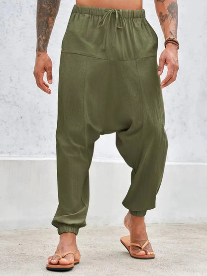 Pantalons décontractés pour hommes avec taille élastique et poches latérales Chic und Stil