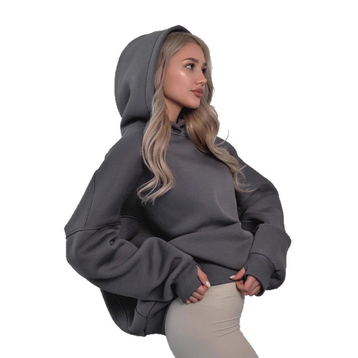 Pull à capuche oversized pour femmes avec une coupe ample et des poches pratiques Chic und Stil