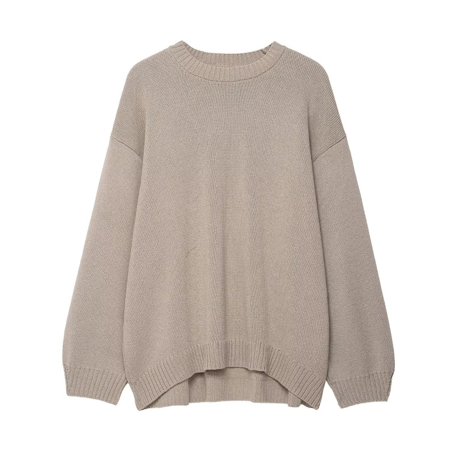 Femmes pull en tricot élégant décontracté avec des manches larges Chic und Stil
