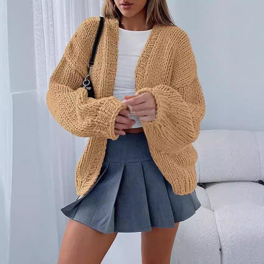 Ladies Oversized Knit Pullover Cozy Chic and Style