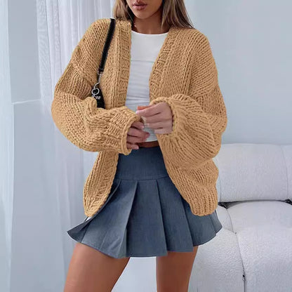Ladies Oversized Knit Pullover Cozy Chic and Style