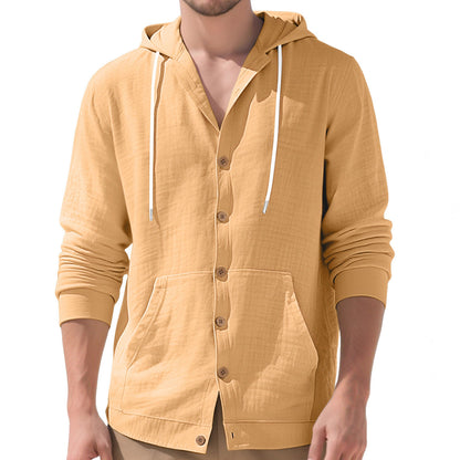 Elegant casual jacket for men with hood and practical pockets Chic and Style