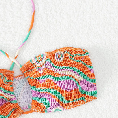 Dames Haut à bretelles Bandeau Ensemble de bikini deux pièces Chic und Stil