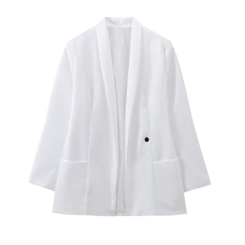 Dames Blazer élégant avec ceinture à la taille et poches pratiques Chic und Stil