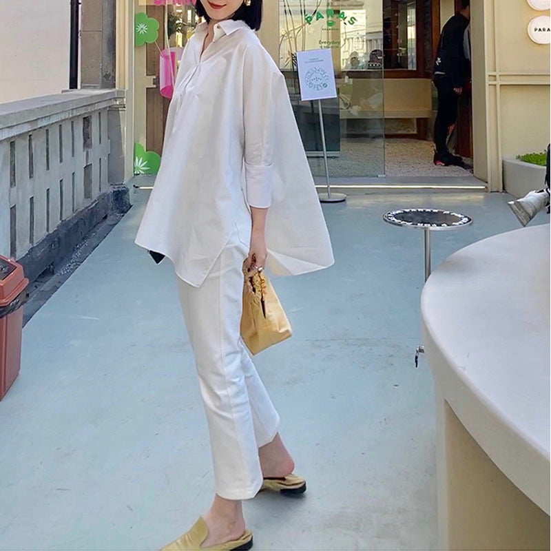Chemise tunique à boutons pour femmes coupe décontractée Chic und Stil