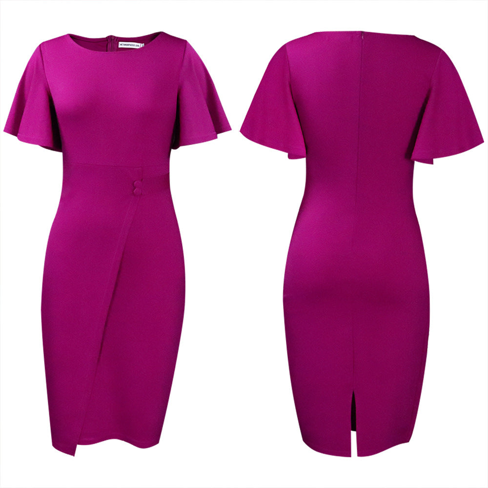 Robe fourreau pour femmes avec des manches cloche élégantes et une coupe cintrée Chic und Stil
