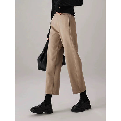 Pantalons de détente pour femmes à taille haute et jambes larges Chic und Stil