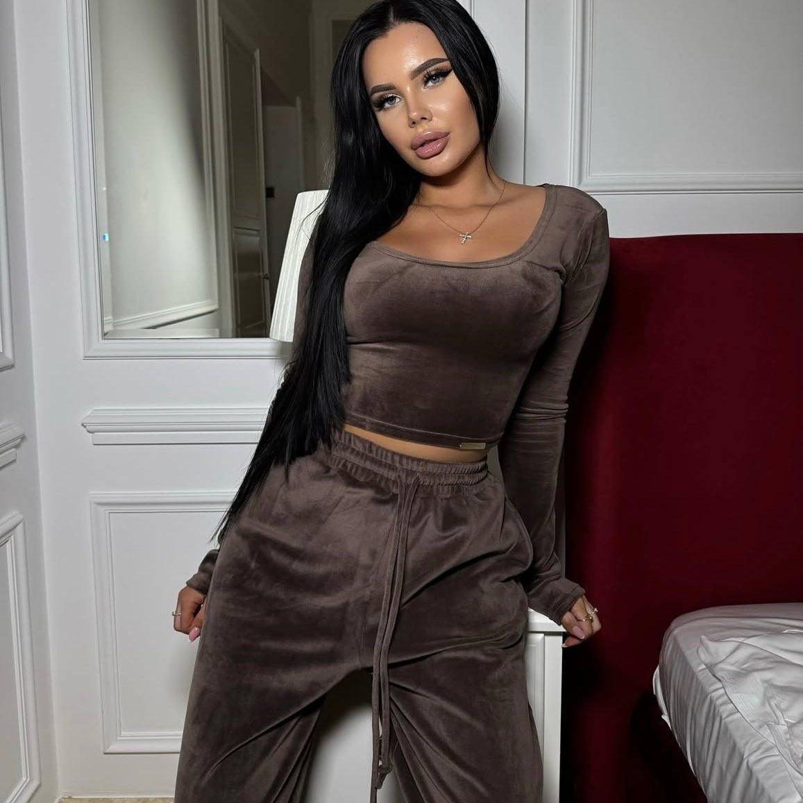 Dames Ensemble de salon élégant et décontracté Chic und Stil