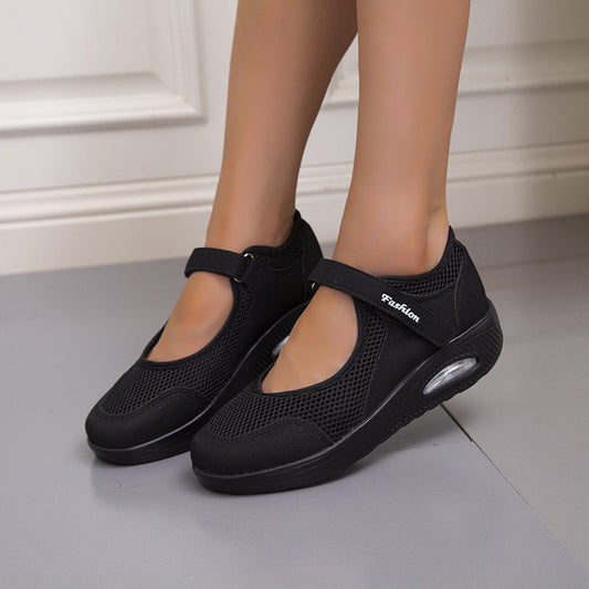 Baskets Slip-On Confortables pour Femmes avec Structure en Maille Respirante Chic und Stil