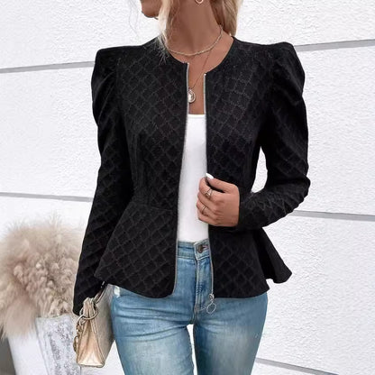 Blazer féminin tendance avec manches bouffantes Chic und Stil