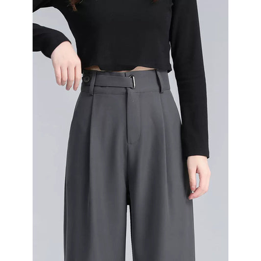 Pantalons larges taille haute pour femmes Chic und Stil 1750846636