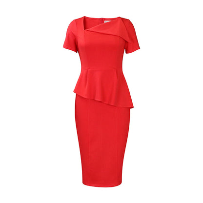 Robe fourreau pour femmes avec peplum Chic und Stil