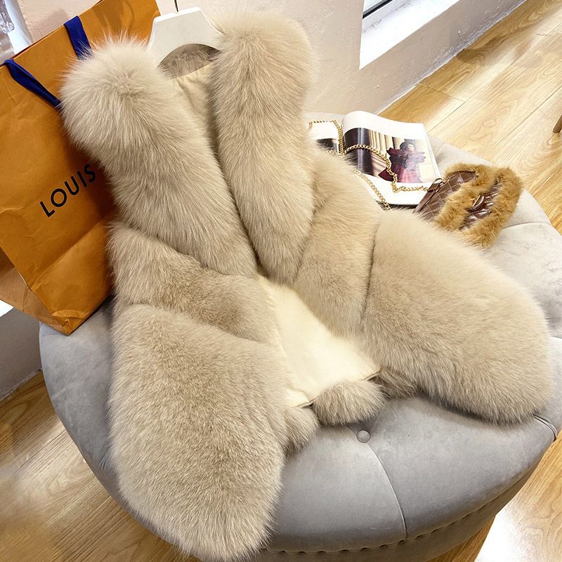 Dames gilet en fourrure Chic und Stil