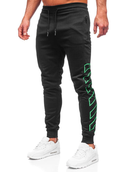 Functional sports pants for men with zippered pockets on the sides and a modern design Chic und Stil