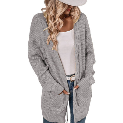 Cardigan décontracté pour femmes avec poches profondes et design froissé Chic und Stil