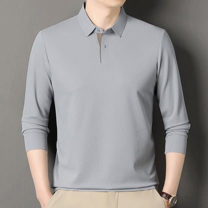Men's 3/4 Sleeve Polo in Breathable Functional Fabric Chic and Style