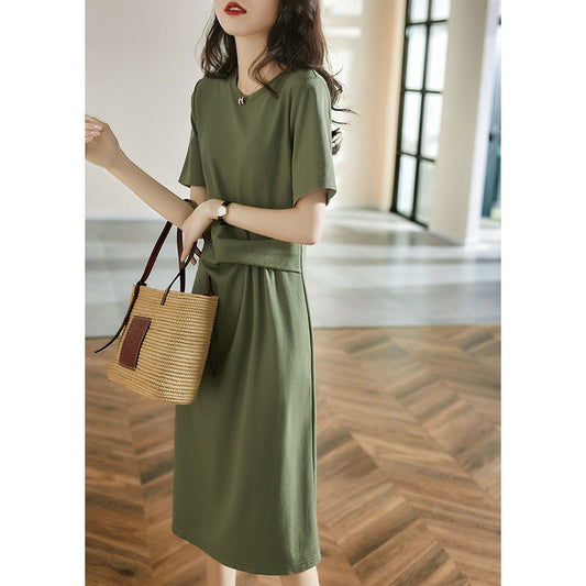 Robe A-Line décontractée pour femmes avec détail de nœud sur le côté Chic und Stil