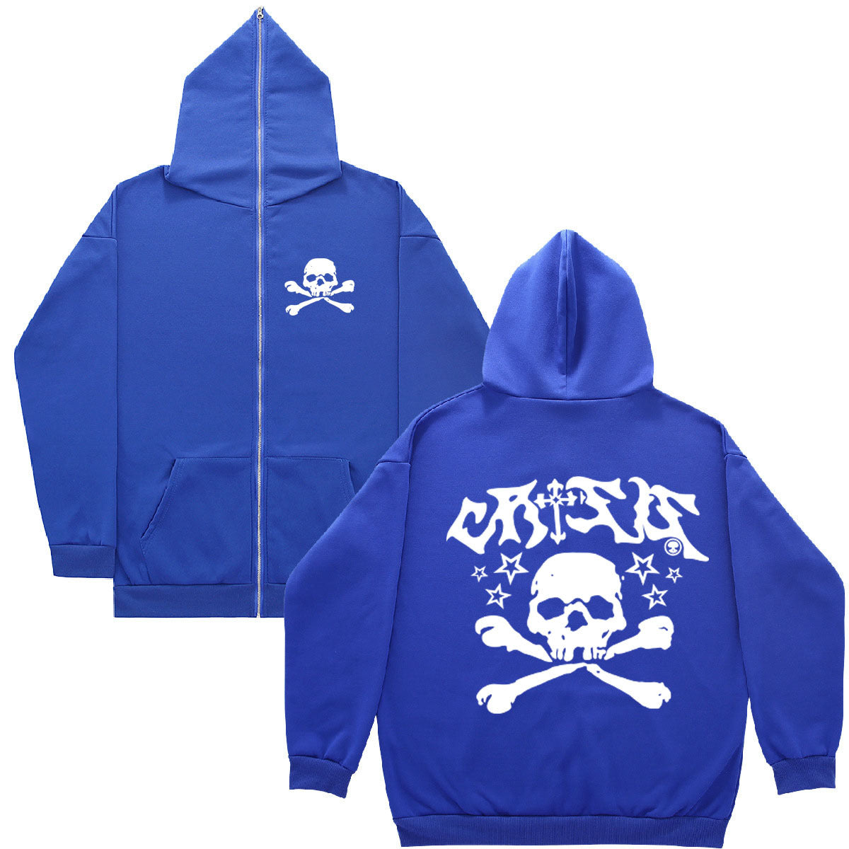 Dame sweat à capuche avec design créatif de skull Chic und Stil