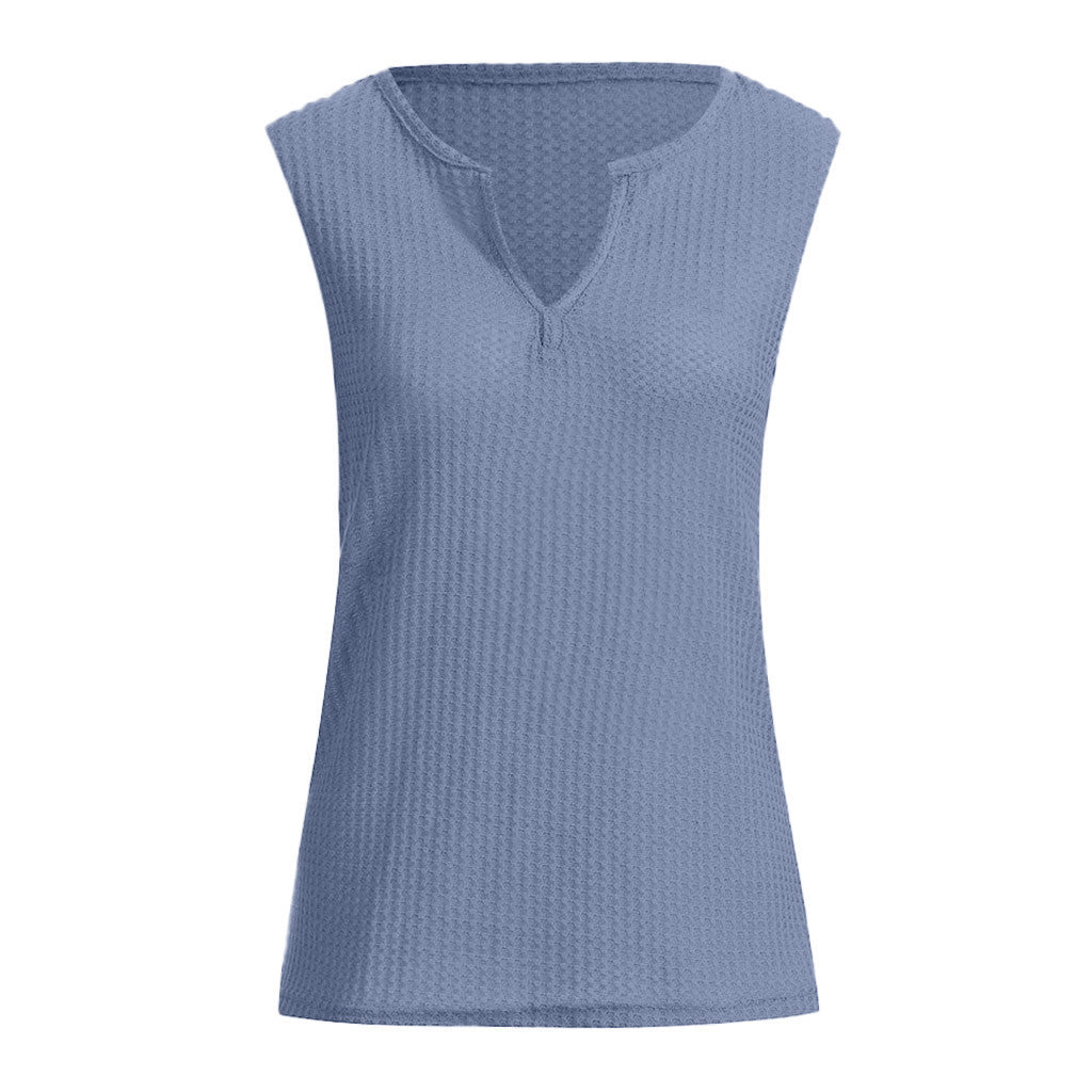 Dames Haut de sport avec surface texturée et décolleté en V Chic und Stil