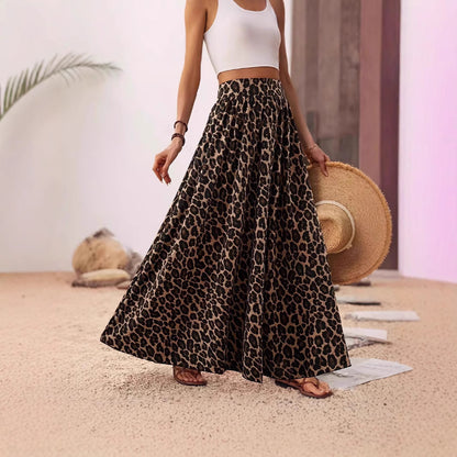 Jupe maxi femme avec motif léopard Chic und Stil