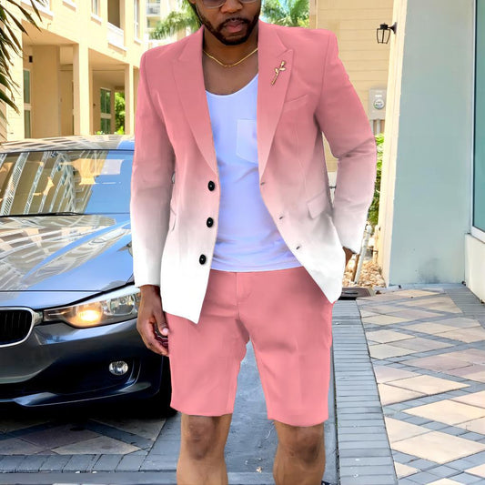 Veste élégante pour hommes avec shorts tendance Chic und Stil
