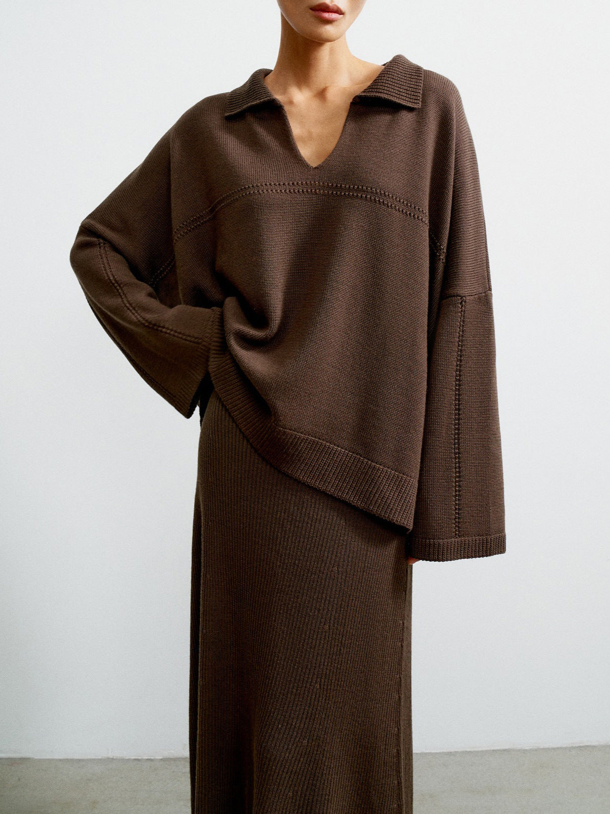 Dames Ensemble en tricot élégant en matériau de haute qualité Chic und Stil