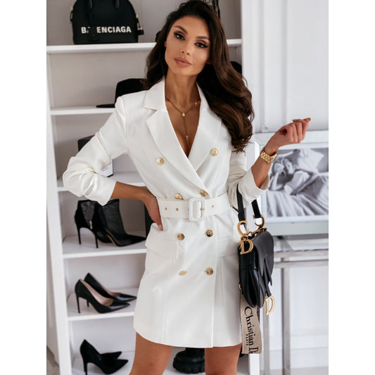 Robe-blazer pour femmes avec élégant double bouton et design cintré Chic und Stil