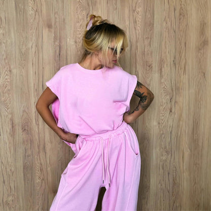 Ensemble de robe oversized sportive pour femmes avec tirage à la taille et poches latérales Chic und Stil