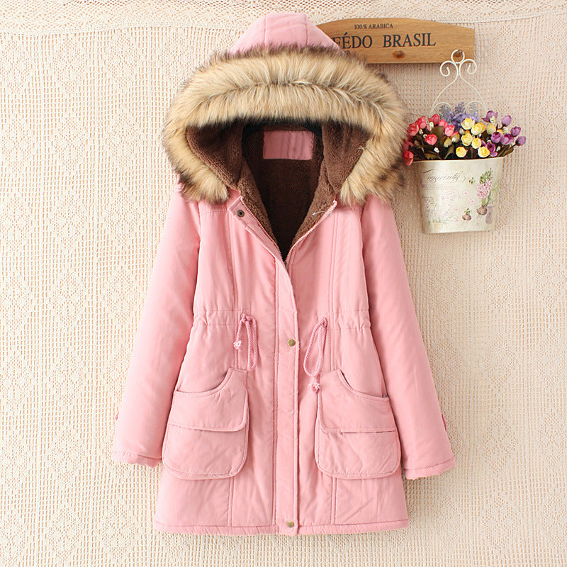 Ladies quilted transition jacket with faux fur collar and practical pockets Chic and Style