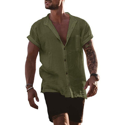 Chemise décontractée en lin pour hommes Chic und Stil