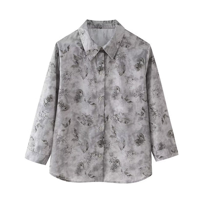 Fluid printed pants for women with elastic waistband Chic und Stil