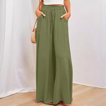 Jupe maxi légère pour femmes avec ceinture élastique ajustée et poches latérales pratiques Chic und Stil