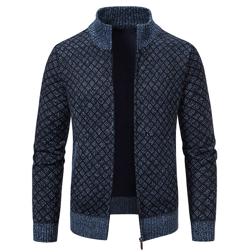 Dames élégant cardigan avec col montant Chic und Stil