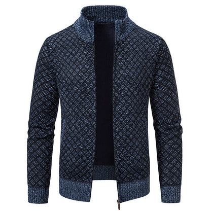 Dames élégant cardigan avec col montant Chic und Stil