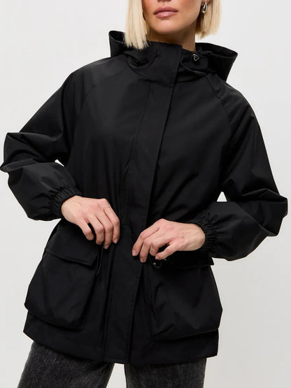 Ladies practical and stylish outdoor jacket with adjustable waist Chic and Style