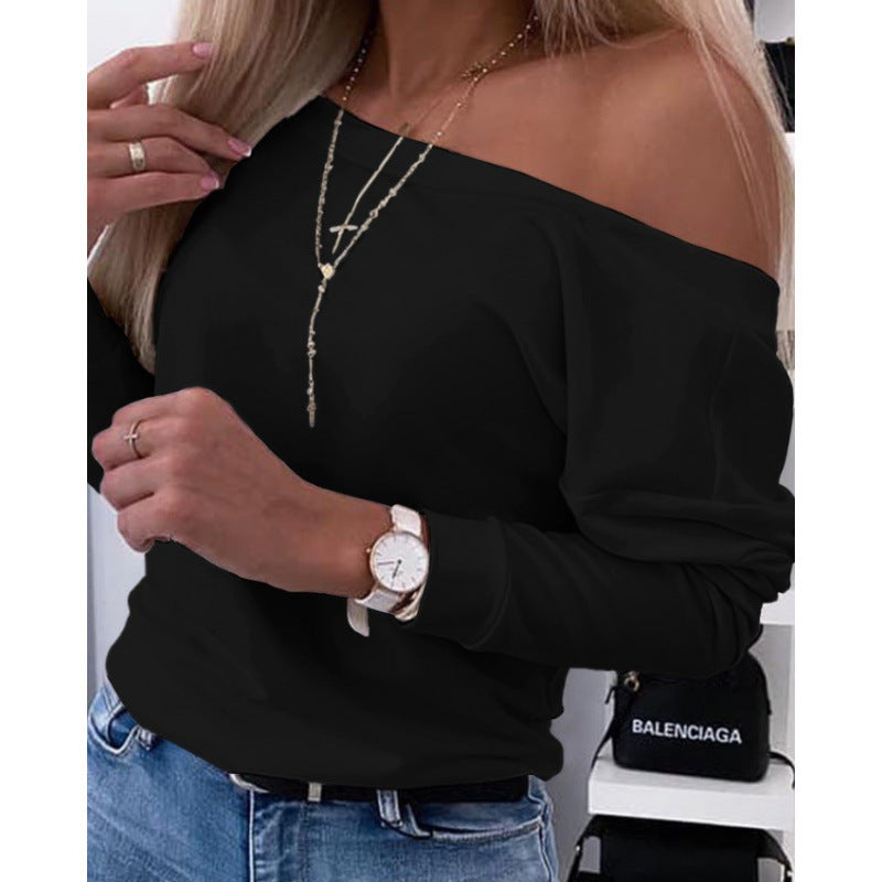 Dames Off-Shoulder Loisirs Pull Top Chic und Stil