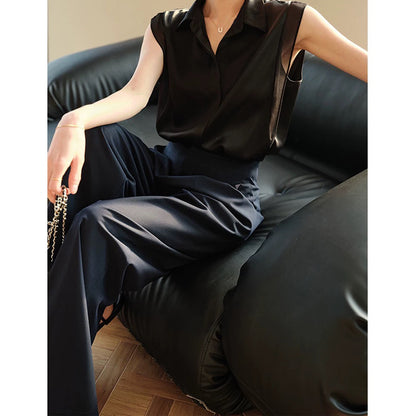 Blouse sans manches transparente Chic und Stil pour femmes